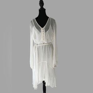 White house black market size M white dress
